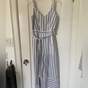 Striped Linen Jumpsuit, size small